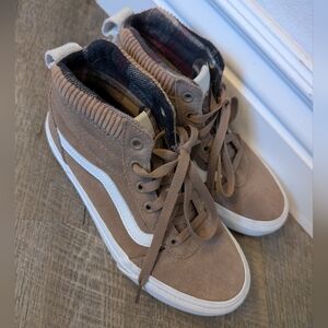 Vans Black and White Plaid Sneakers